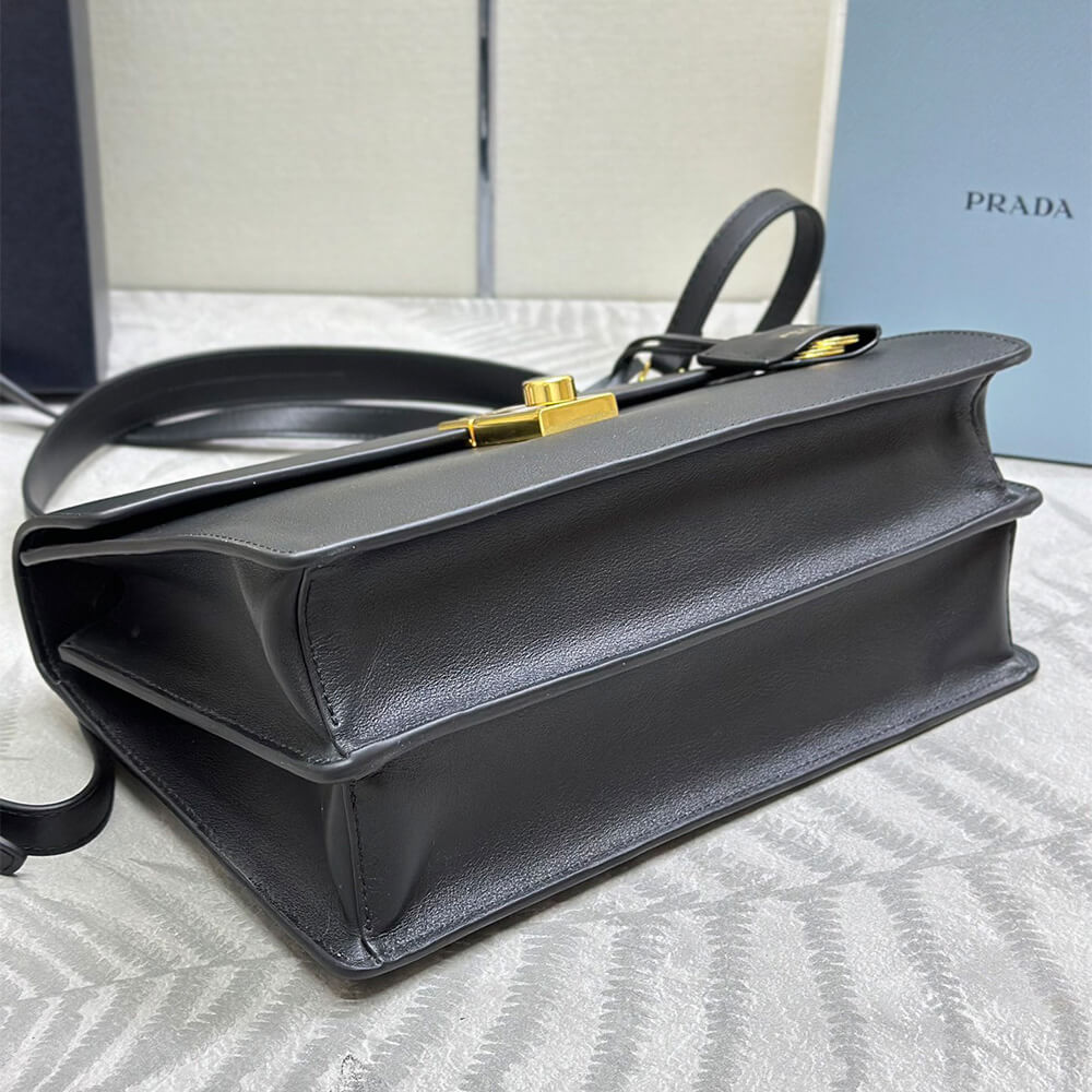 Prada Soft Sound medium leather shoulder bag(high-end grade)