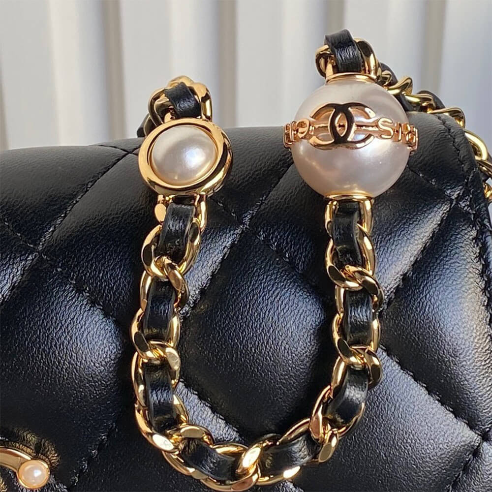 CHANEL Flap Phone Holder with Chain(HIGH-END GRADE)