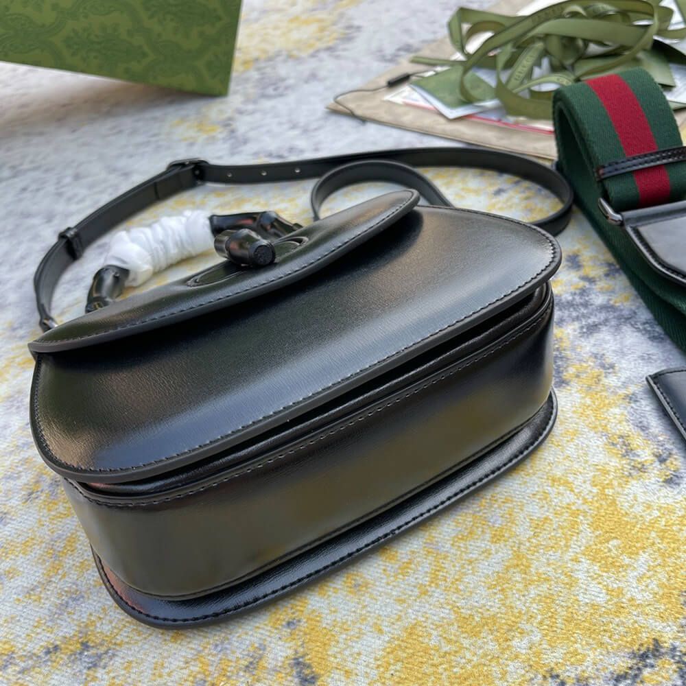 GUCCI BAMBOO 1947 JUMBO GG SMALL TOP HANDLE BAG