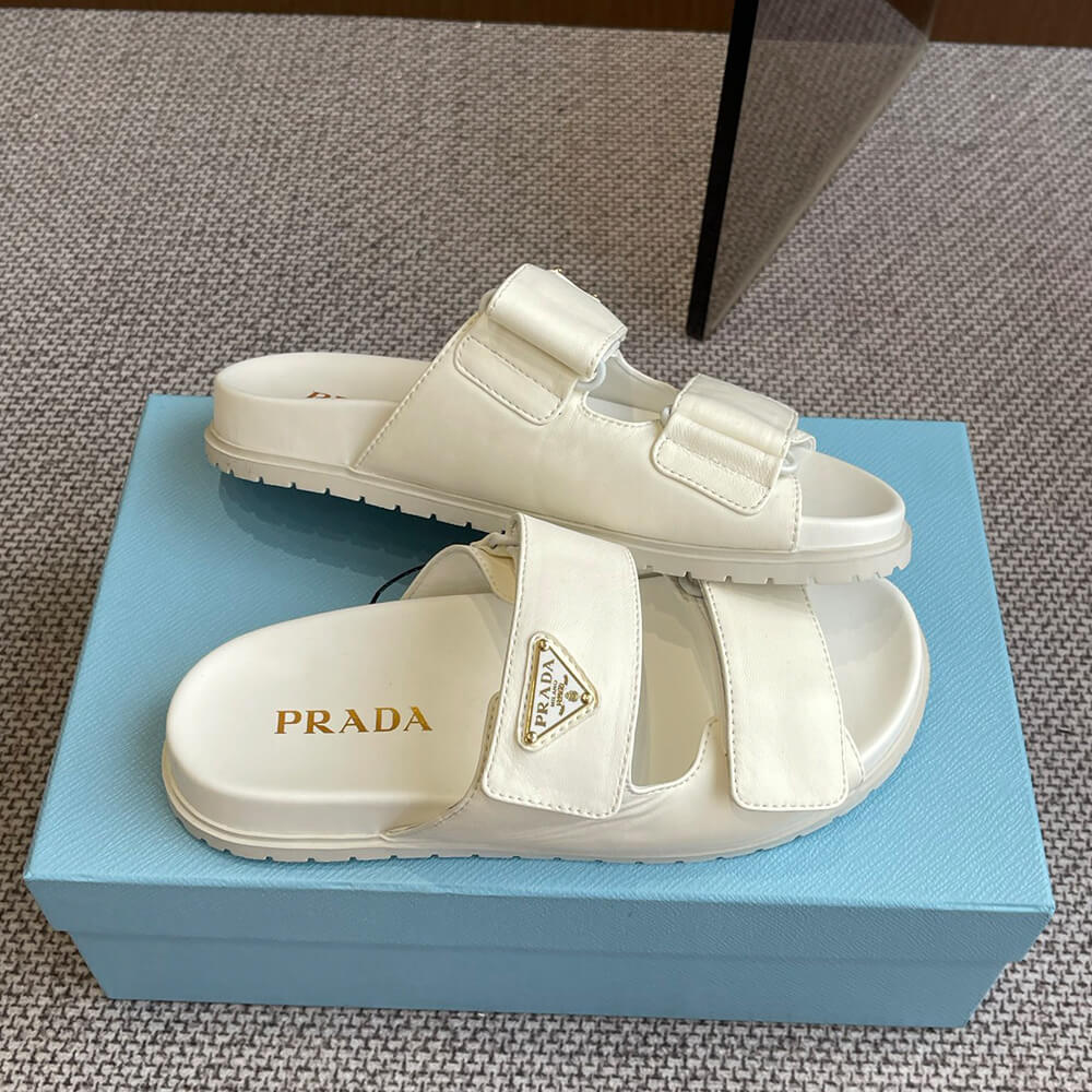 PRADA Nappa leather slides