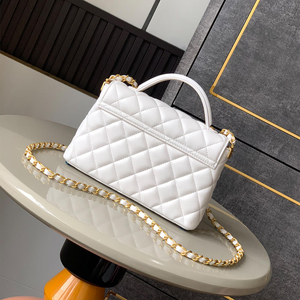 CHANEL Small Flap Bag with Top Handle(HIGH-END GRADE)