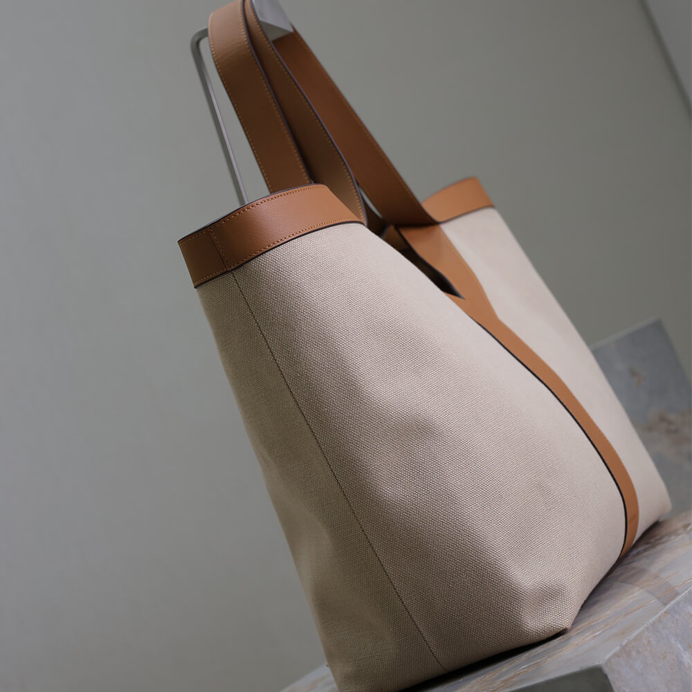 YSL Y TOTE IN CANVAS AND LEATHER(HIGH-END GRADE)