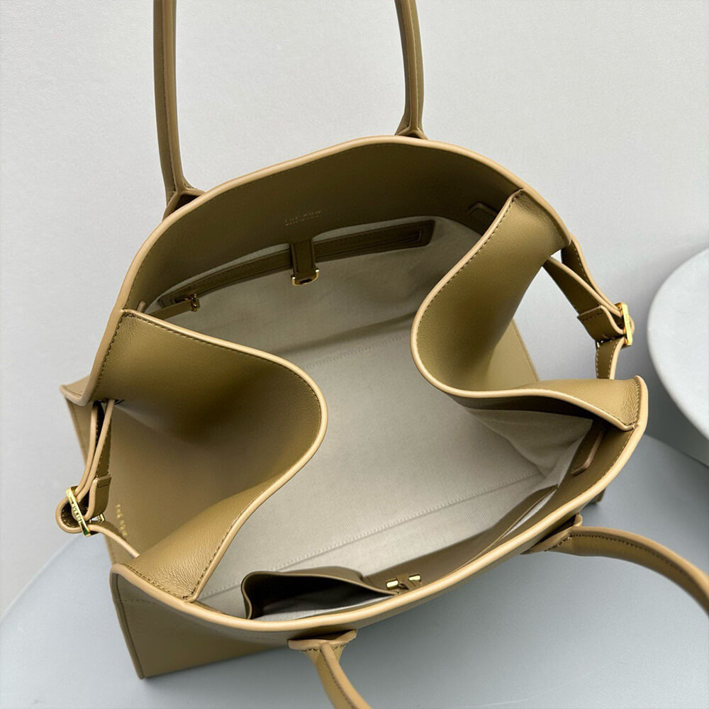 THE ROW  Soft Margaux 15 leather bag(High-end Grade)