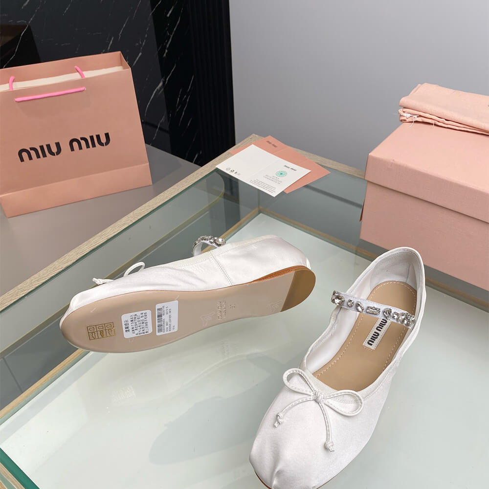 MiuMiu Satin ballerinas
