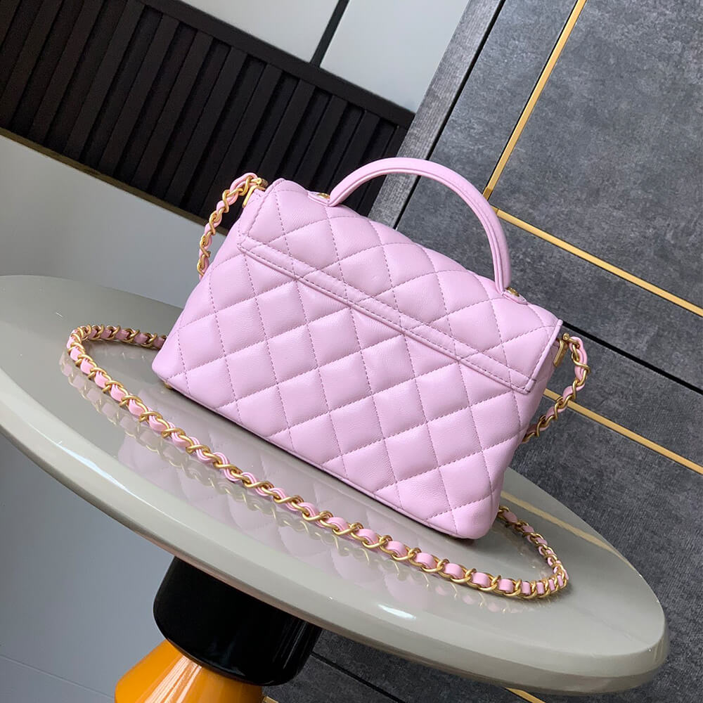 CHANEL Small Flap Bag with Top Handle(HIGH-END GRADE)