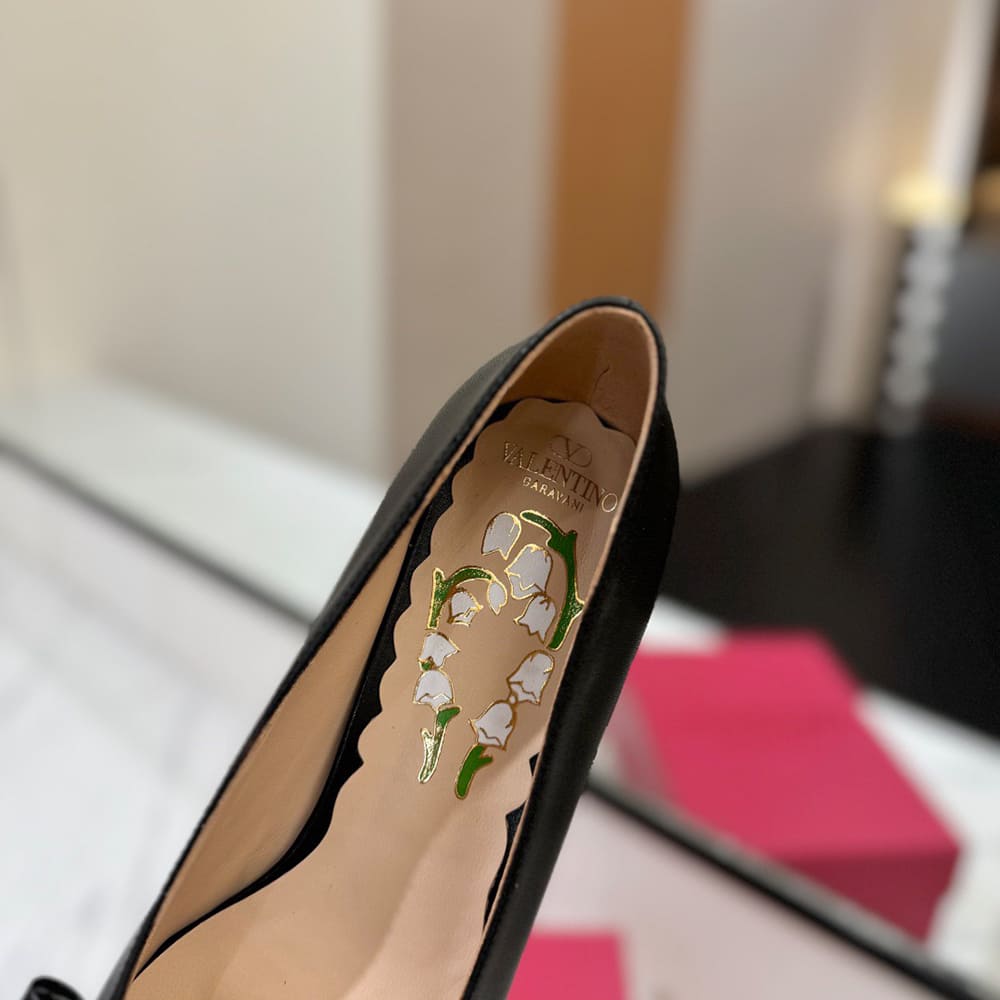 VALENTINO BOWOW sheepskin high heels (heel height 4.5 cm)